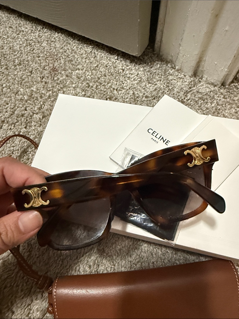 Celine Brown Gradient Triomphe Sunglasses - Picture 4 of 4